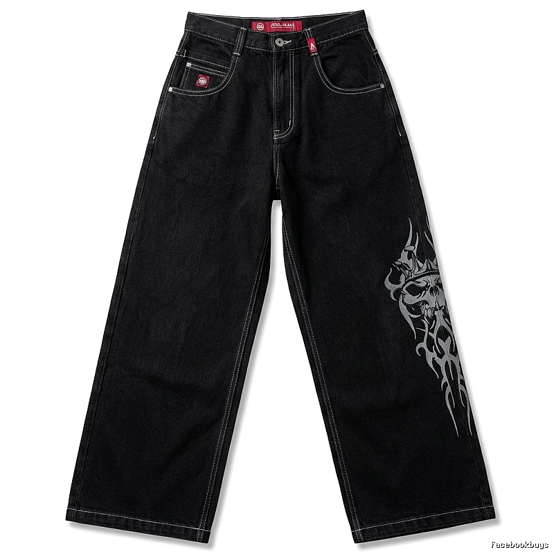Y2K style black jeans
