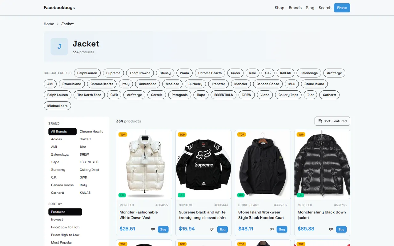facebookbuys Down Jacket Link Check visual guide for facebookbuys